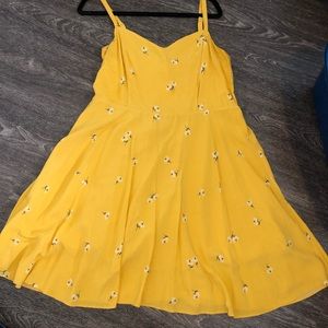 Yellow flower dress